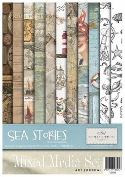 Zestaw kreatywny MS033 (HS code 48021000) Sea Stories