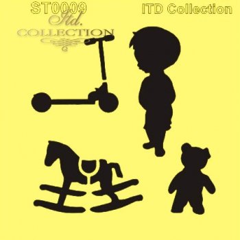 .szablon - maska do scrapbooking (HS code 39206219) 16x16 cm ST0009A