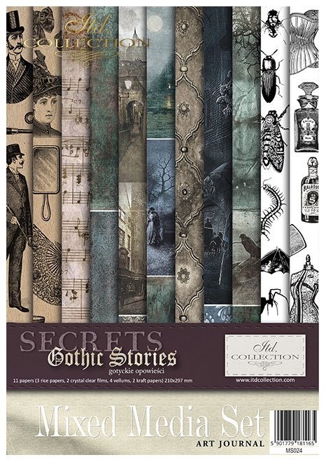 Zestaw kreatywny MS024 (HS code 48021000) Gothic Stories